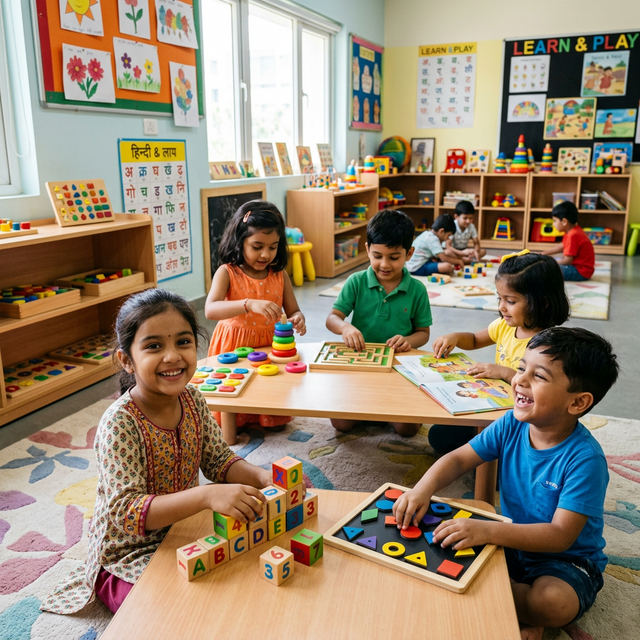 Indian Kids Learning